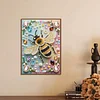 Diamond Painting-DIY Special Shaped Drill Pearl Painting Bee(30x40cm)