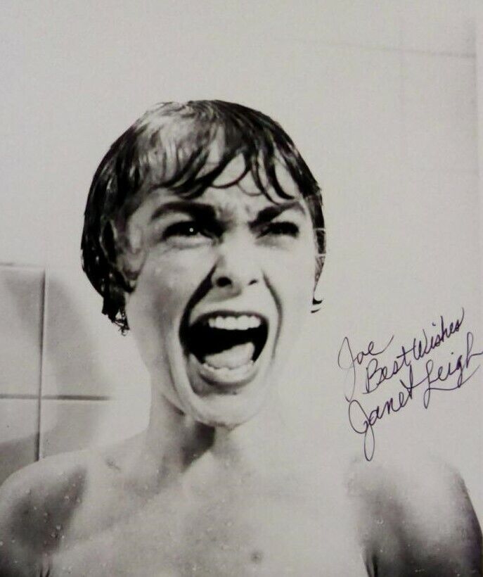 JANET LEIGH Signed 'Psycho' Photo Poster paintinggraph - Film Star Actress - preprint