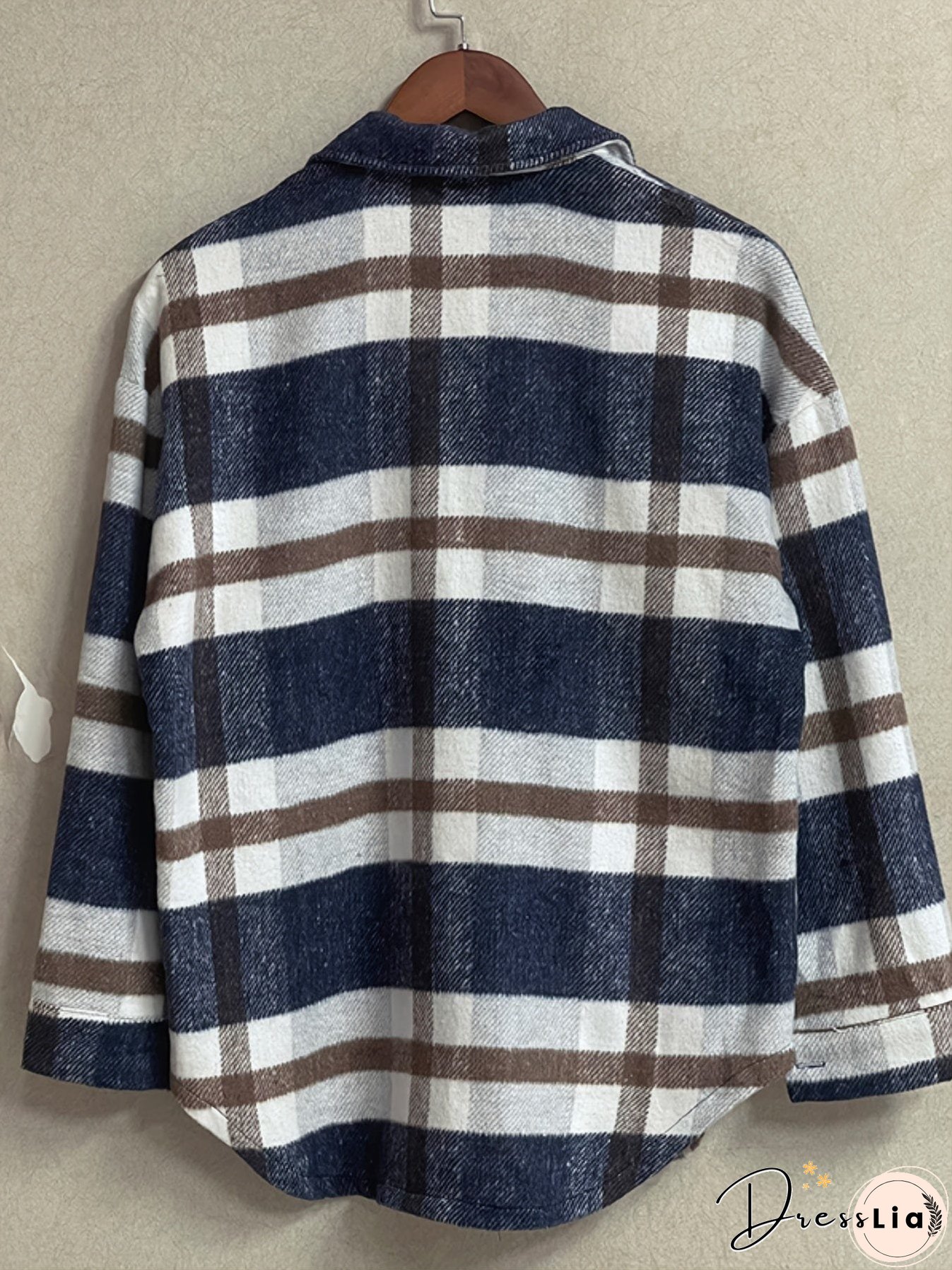 Plaid Oversized Jacket for Women