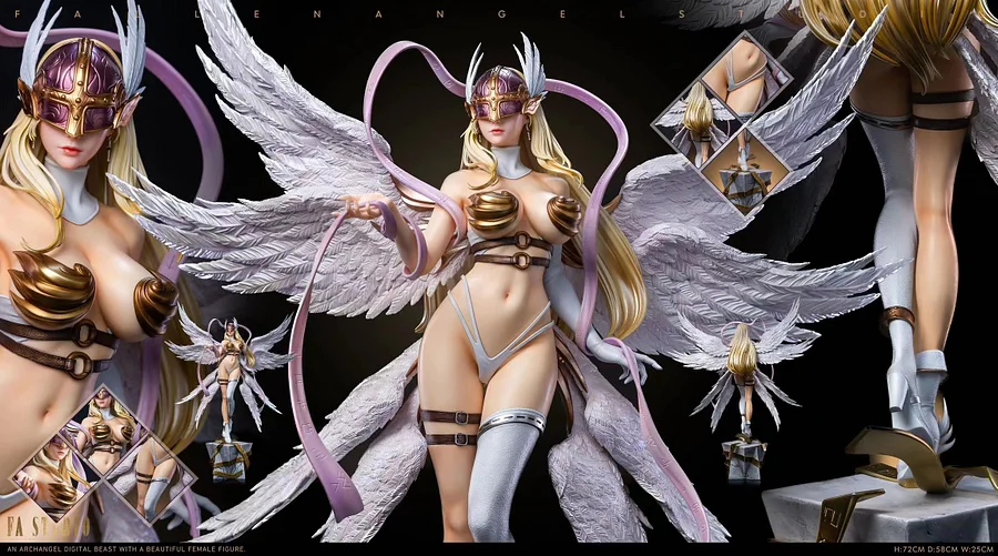 お客　NOAH STUDIO ANGEWOMON 1/4 Digimon - Angewomon | 1:6/1:4 Resin Statue | by XG Studio