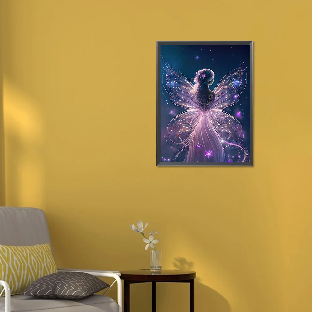 Diamond Painting - Full Round Drill - Butterfly Fairy(30*40cm)