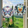 2pcs Diamond Painting 2D Flat Butterfly Pendant Decor for Home & Windows