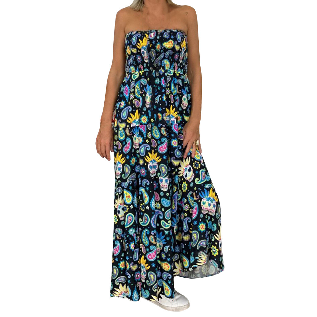 Mature Women Summer Fashion Loose and Thin Elastic Waist Wrap Dress