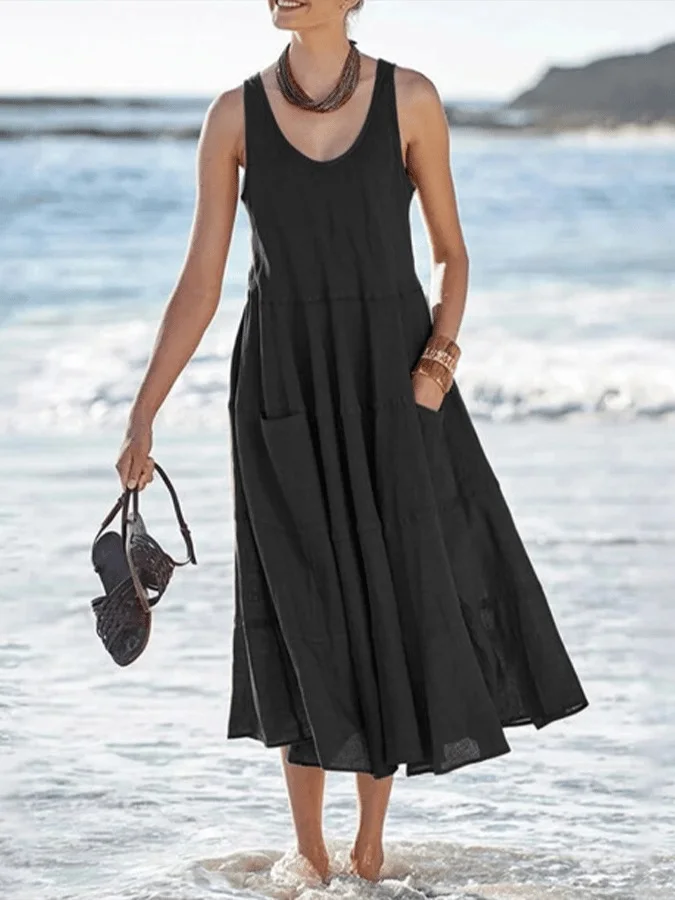 Solid Beach Dress