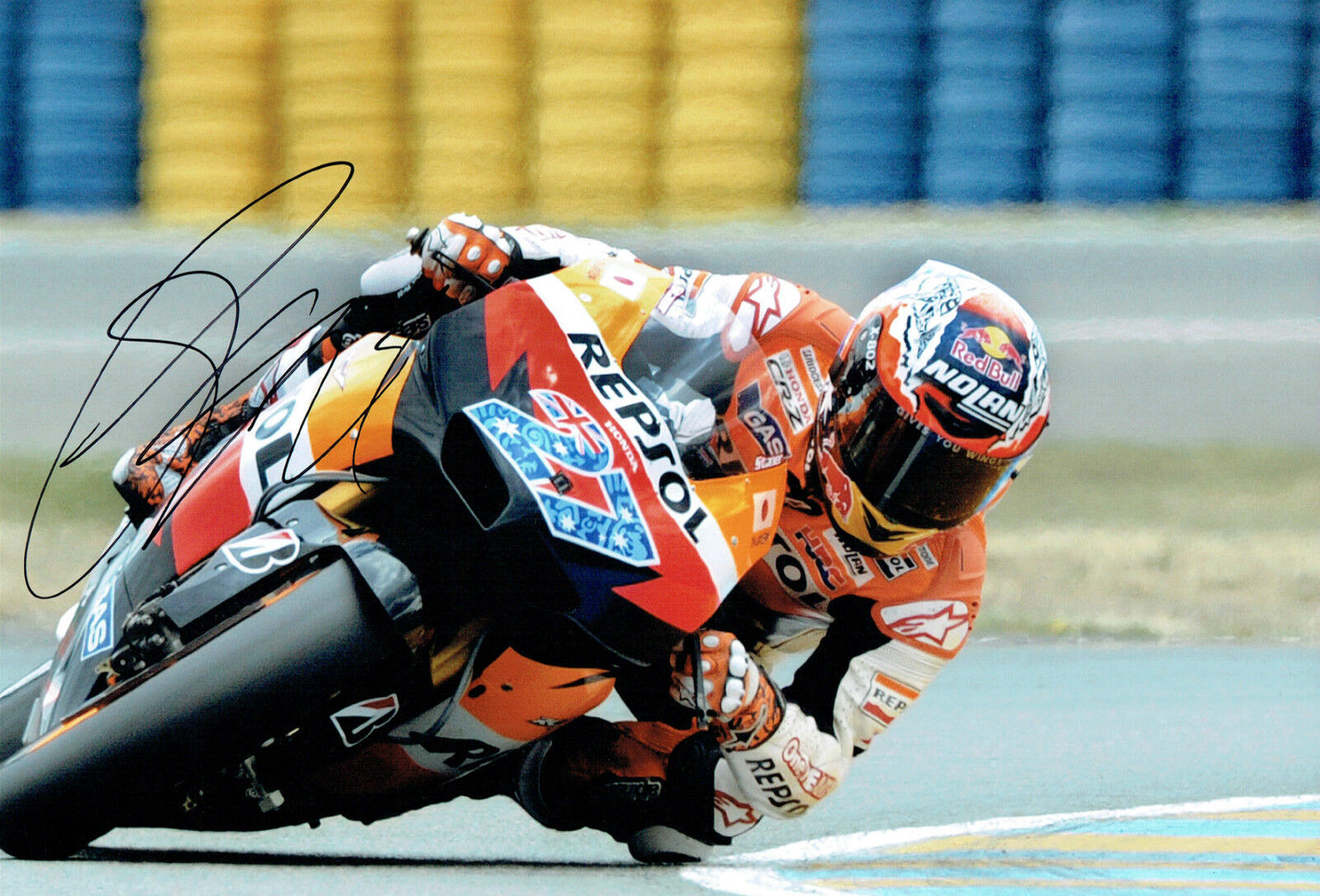 Casey STONER Autograph SIGNED RARE Photo Poster painting 12x8 HONDA Australian Rider AFTAL COA