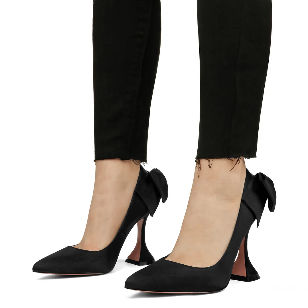 9.5cm/3.74 inch Women's Rhinestone Triangle Heel Pumps Pointed Toe Bridal Wedding Crystal Pumps