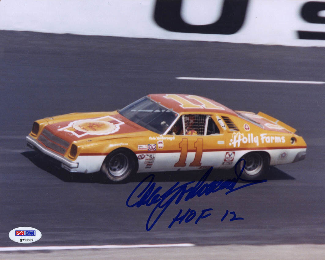 Cale Yarborough SIGNED 8x10 Photo Poster painting + HOF 12 NASCAR LEGEND PSA/DNA AUTOGRAPHED