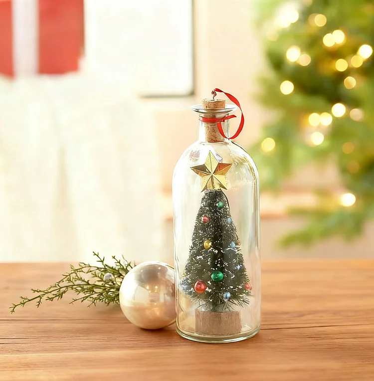 Recordable Christmas Tree Message In A Bottle