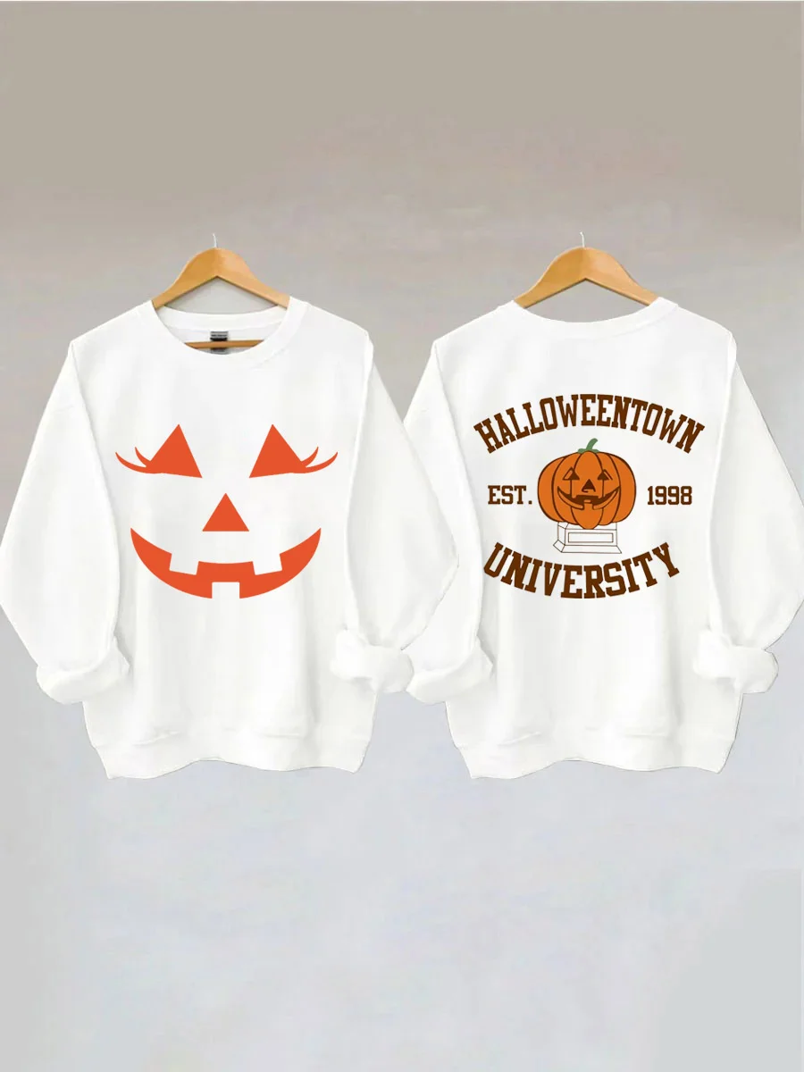 Smile Pumpkin Halloweentown Est 1998 Sweatshirt