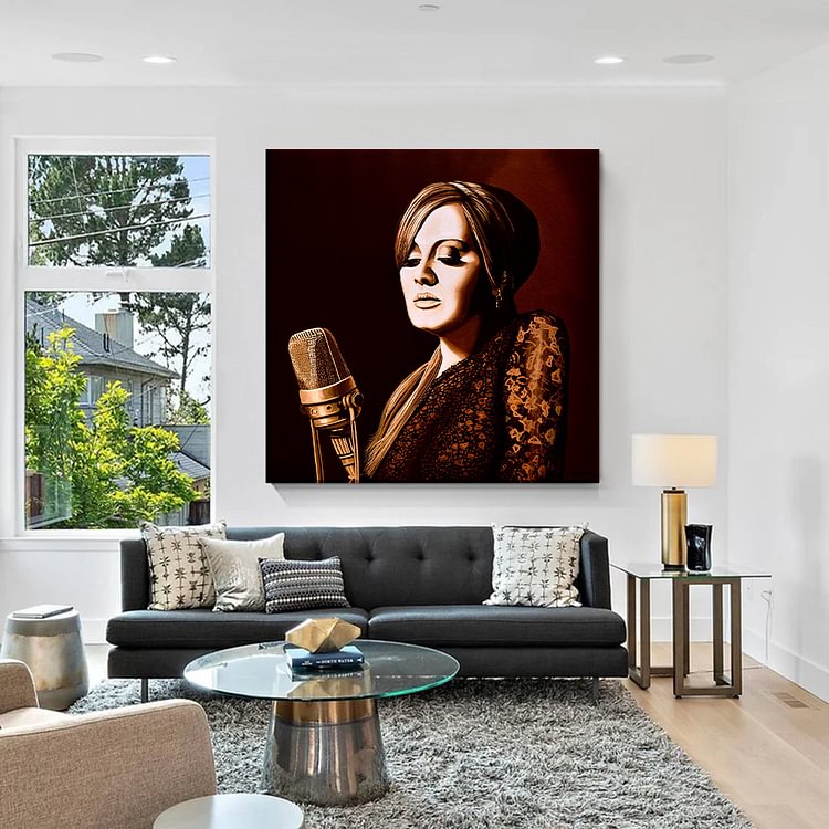 Adele Skyfall Gold Canvas Wall Art MusicWallArt