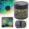 Solar Fence Lights Mandala Theme Waterproof Metal Solar Powered Deck Step Stair Lights for Garden Post Patio Decor Gifts for Women Mom