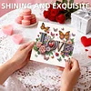 6PCS Diamond Painting Love Greeting Card Set with Envelopes for Adults Gifts