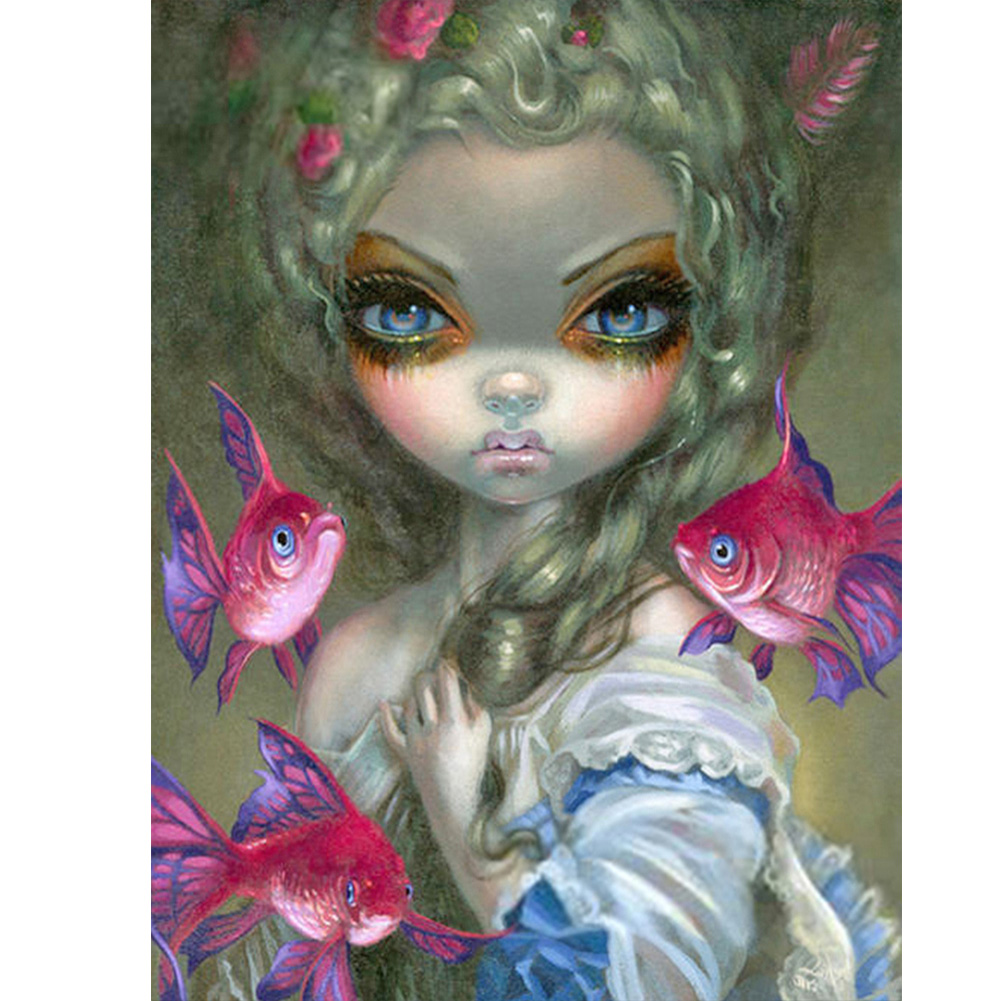 

Big Eyes Doll - Round Drill Diamond Painting - 30*40CM, 501 Original