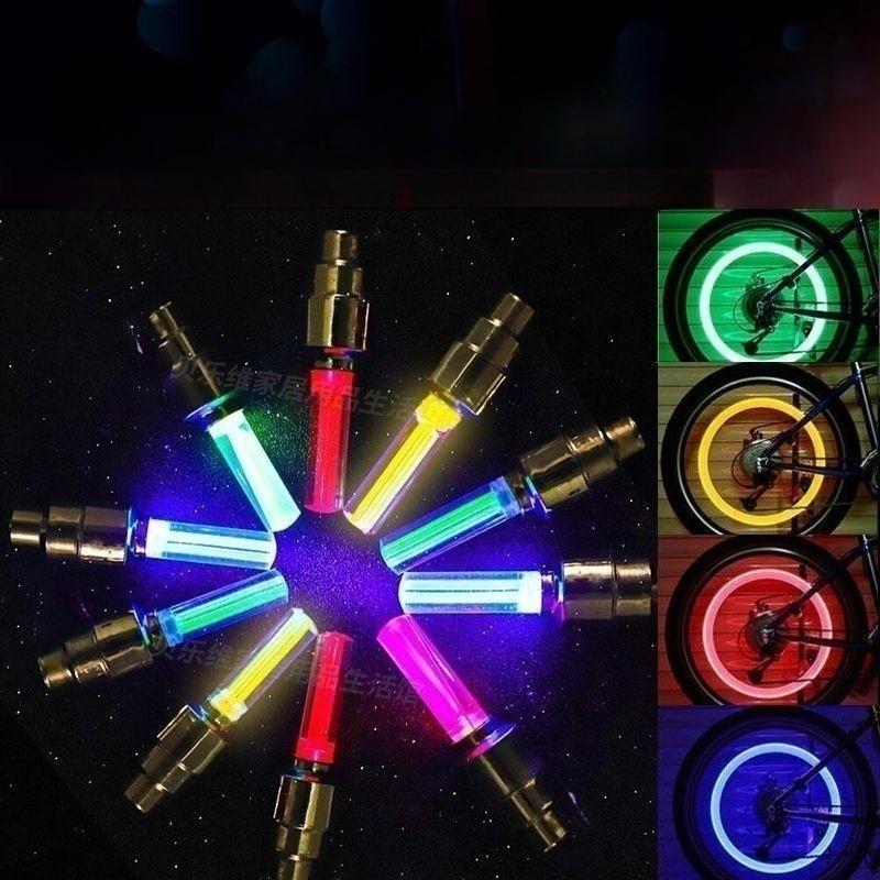 Bicycle wheel accessories night riding flash light
