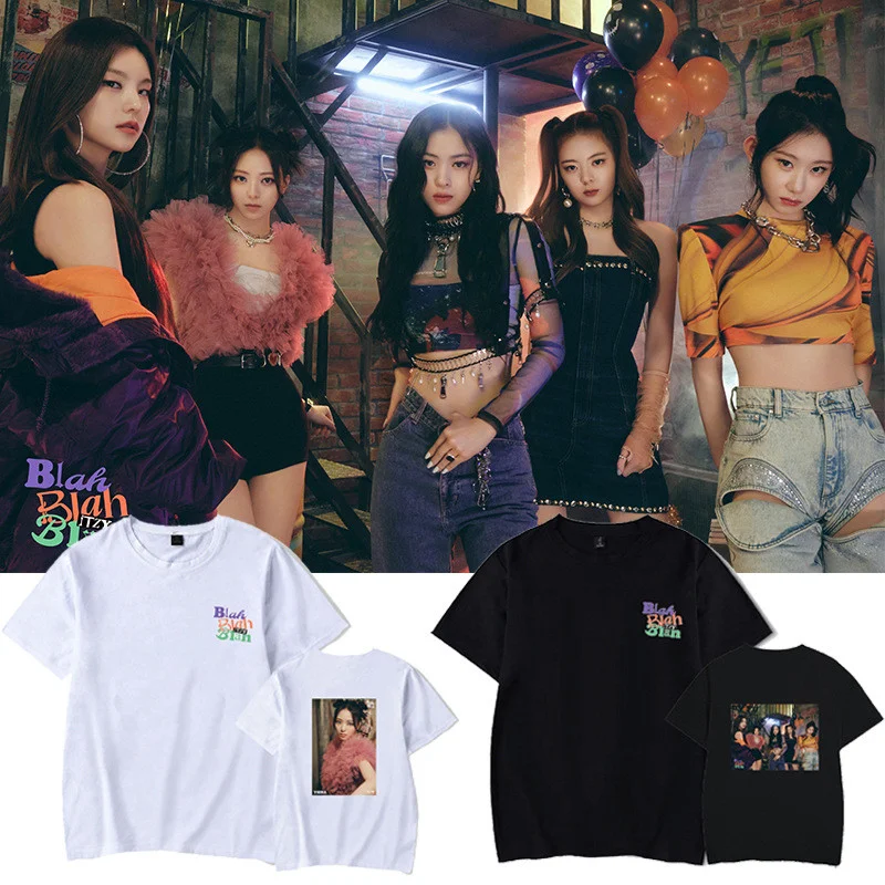 K Pop K-pop Kpop Itzy Album Short Sleeve Baseball T Shirt Women