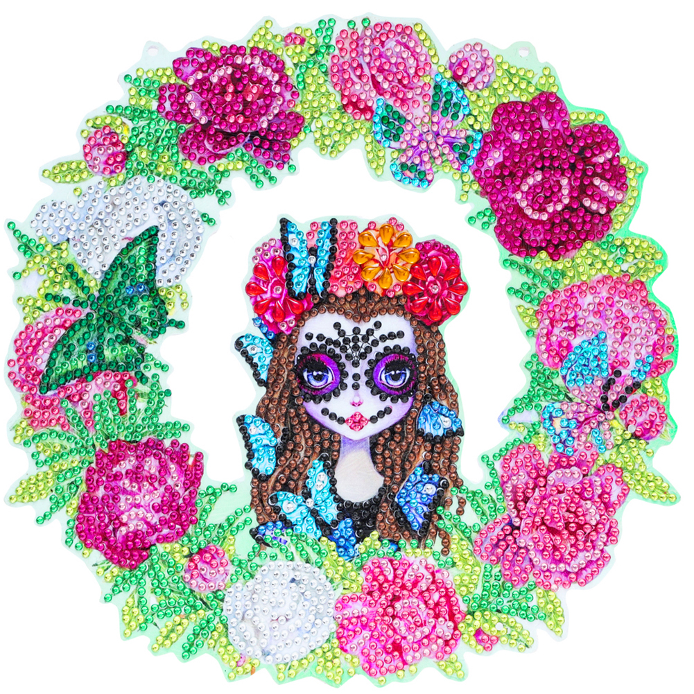 

Crystal Beauty Wreath - 5D DIY Craft Pendant - 23*23CM, 501 Original