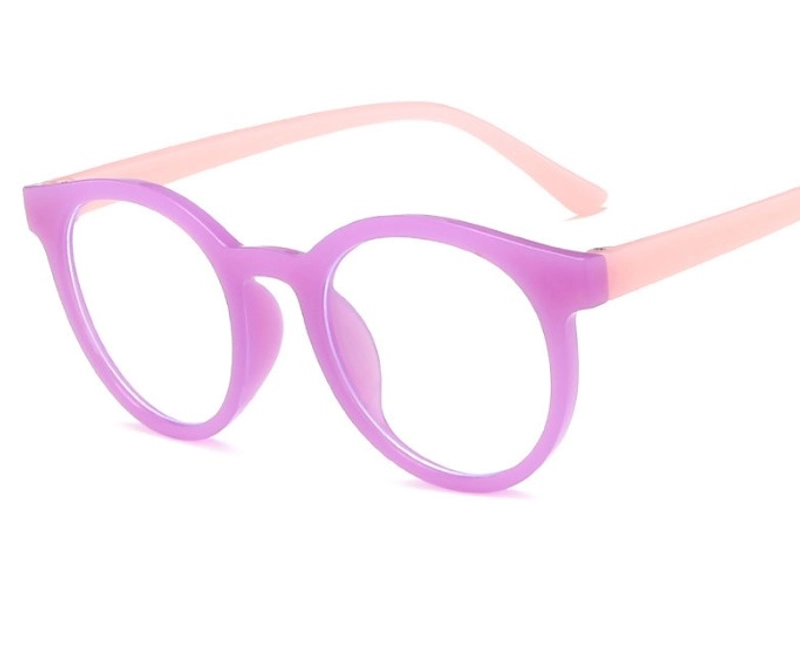 Minimalist Solid Color Ac Round Frame Full Frame Optical Glasses