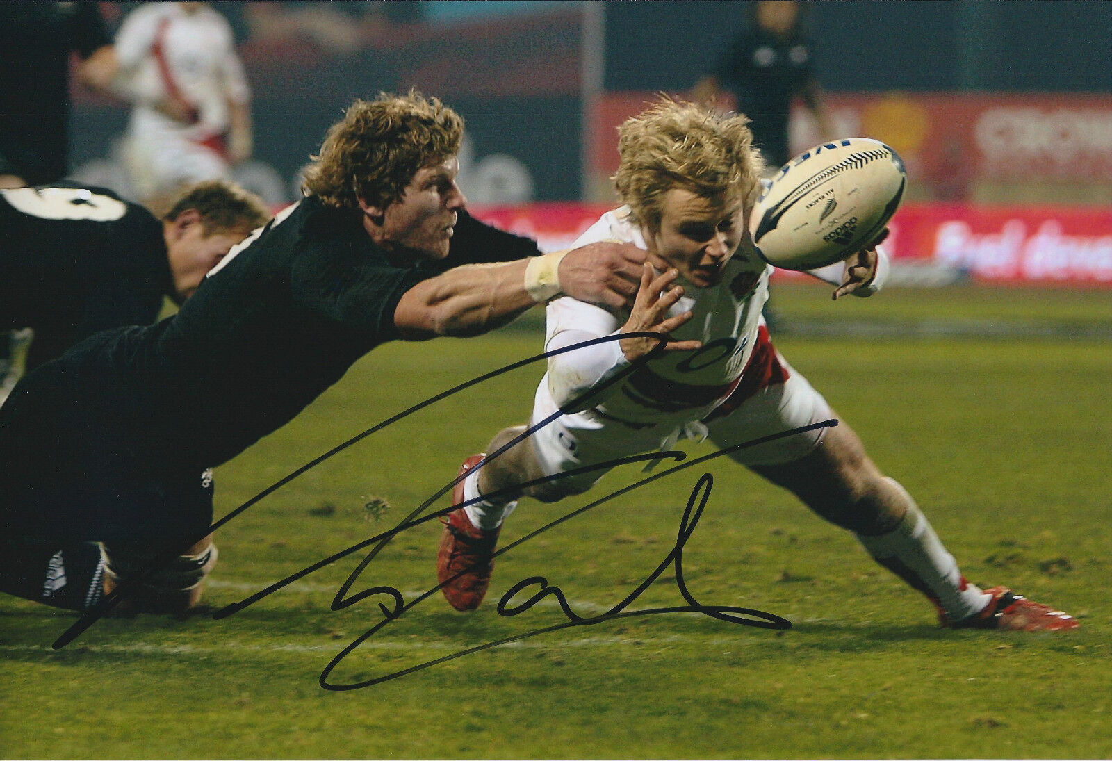 Matthew TAIT Signed Autograph 12x8 Photo Poster painting AFTAL COA RUGBY Leicester TIGERS