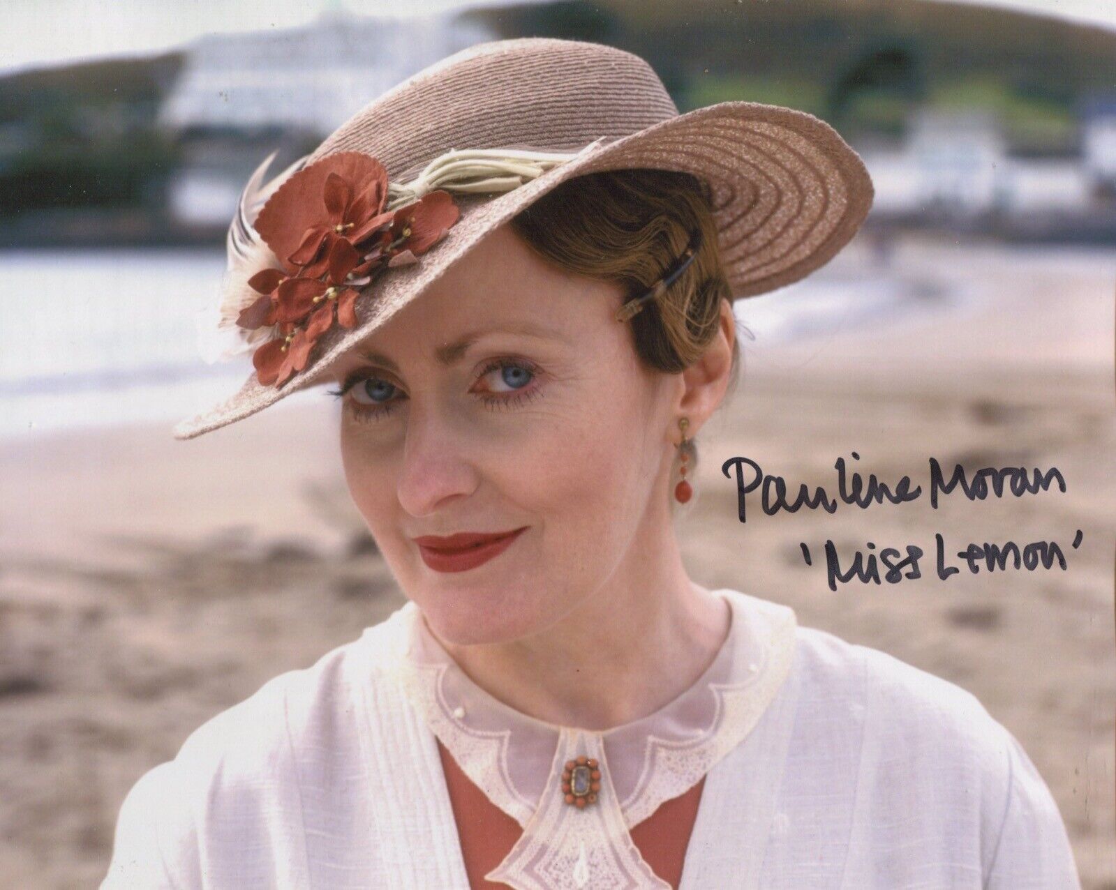 Pauline Moran as Miss Lemon POIROT signed 8x10 Photo Poster painting