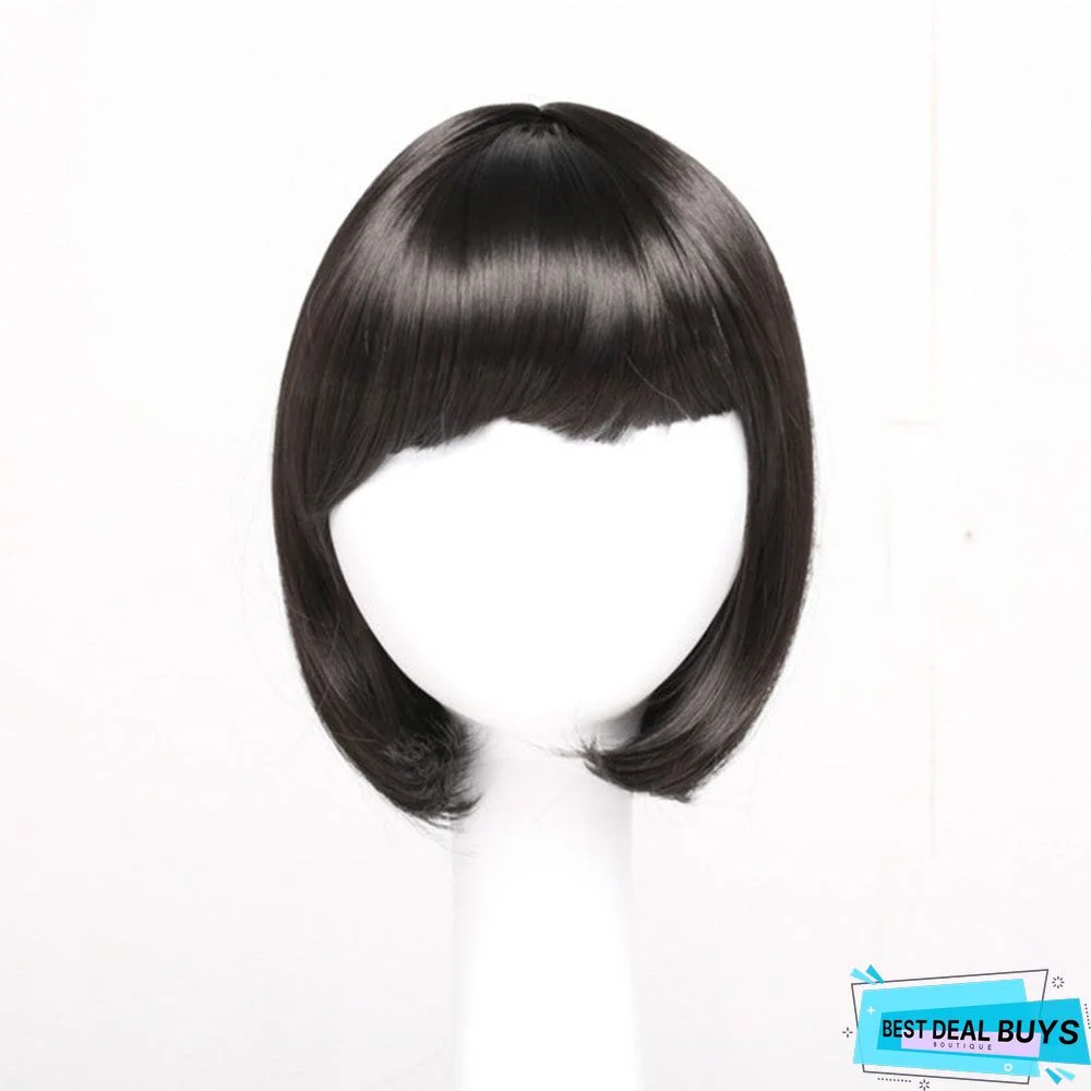 Female Short Straight Hair Bobo Head Bangs Short Hair Headgear