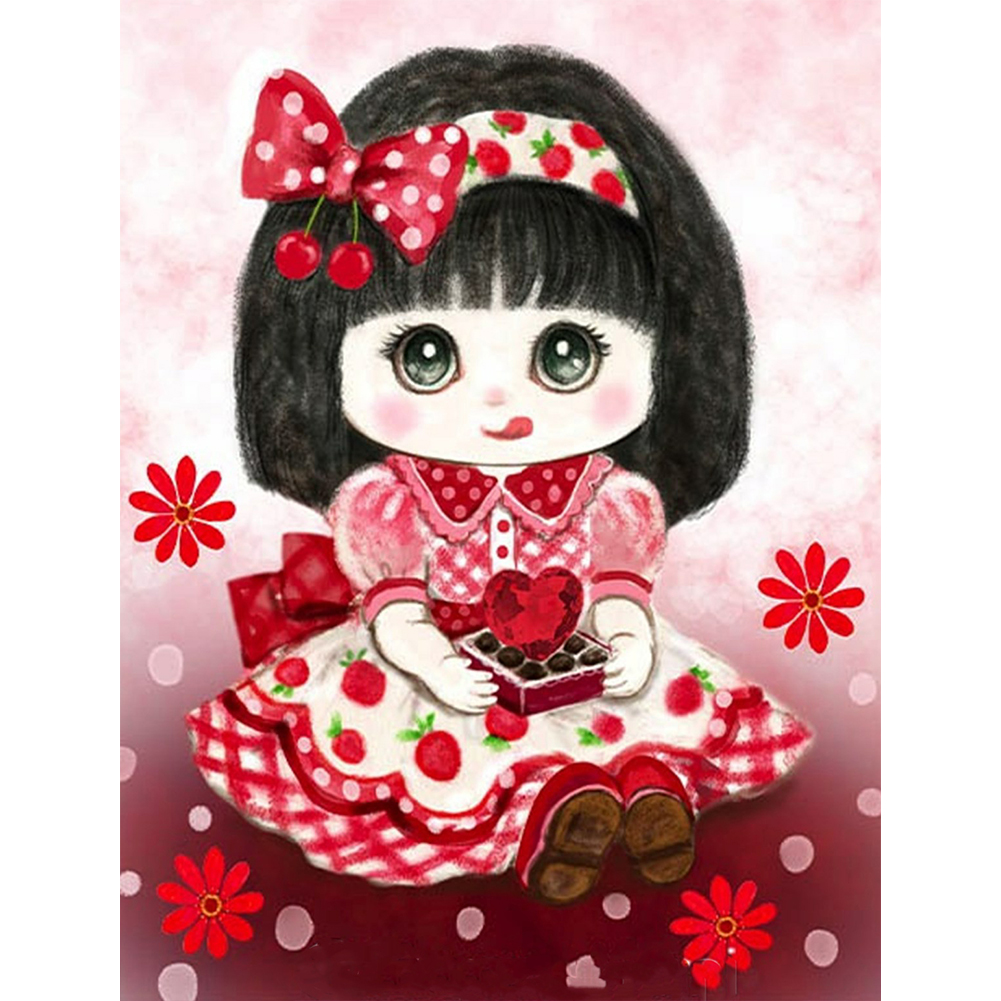

Cartoon Girl - Round Drill Diamond Painting - 30*40CM, 501 Original