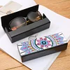 DIY Diamond Painting Leather Eyeglasses Storage Box Case Sunglasses Holder