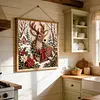 Cross Stitch Needlework Kit 11CT Stamped 40x40cm Holiday(Reindeer Snow)