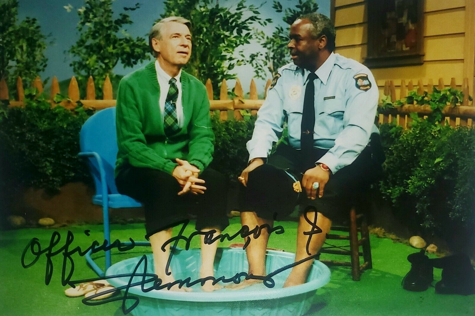 Francois Clemmons Hand Signed Autograph Photo Poster painting Mr. Rogers Neighborhood Officer