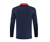 2024/2025 Manchester United Half-Pull Training Suit Royal blue red collar Football Shirt 1:1 Thai Quality Set