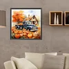 Diamond Painting -DIY Full Round Drill Autumn Pumpkin Classic Car(40x40cm)