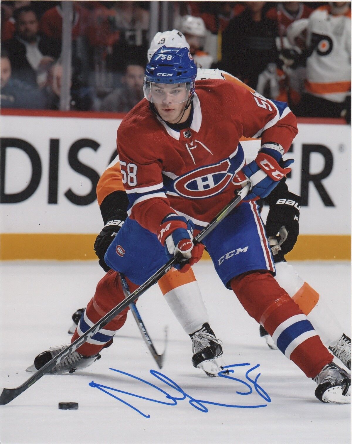 Montreal Canadiens Noah Juulsen Signed Autographed 8x10 Photo Poster painting COA #15