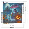 40x40cm Halloween Geist 5D DIY Vollbohrer Runde Diamond Malerei Kit Wohnkultur