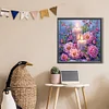 Diamond Painting -DIY Partial AB Round Drill Peony(45x45cm)