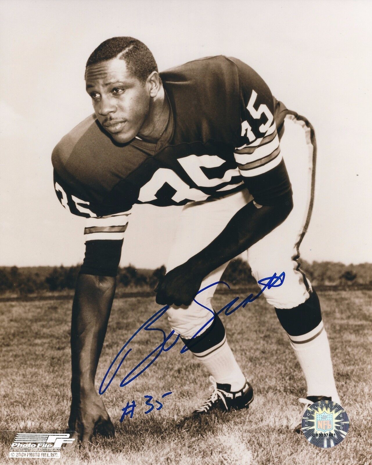 Signed 8x10 BO SCOTT CLEVELAND BROWNS Autographed Photo Poster painting - w/COA