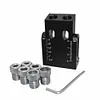 Oblique Hole Locator 15 Degree Angle DIY Drill Guide Pocket Hole Jig Kit