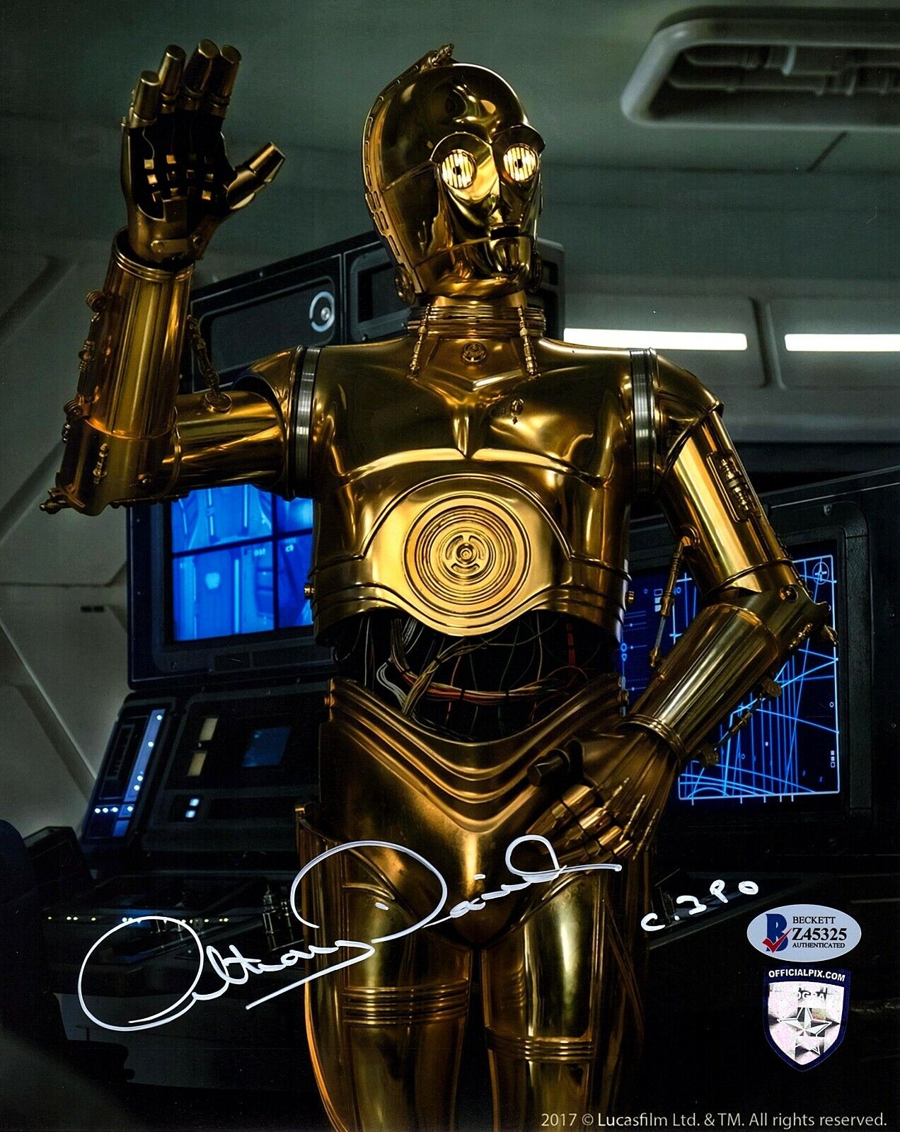 ANTHONY DANIELS Signed STAR WARS C3-P0