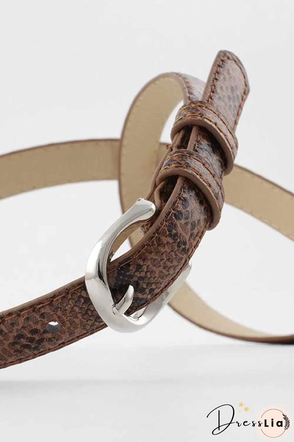 Skinny Snakeskin Belt