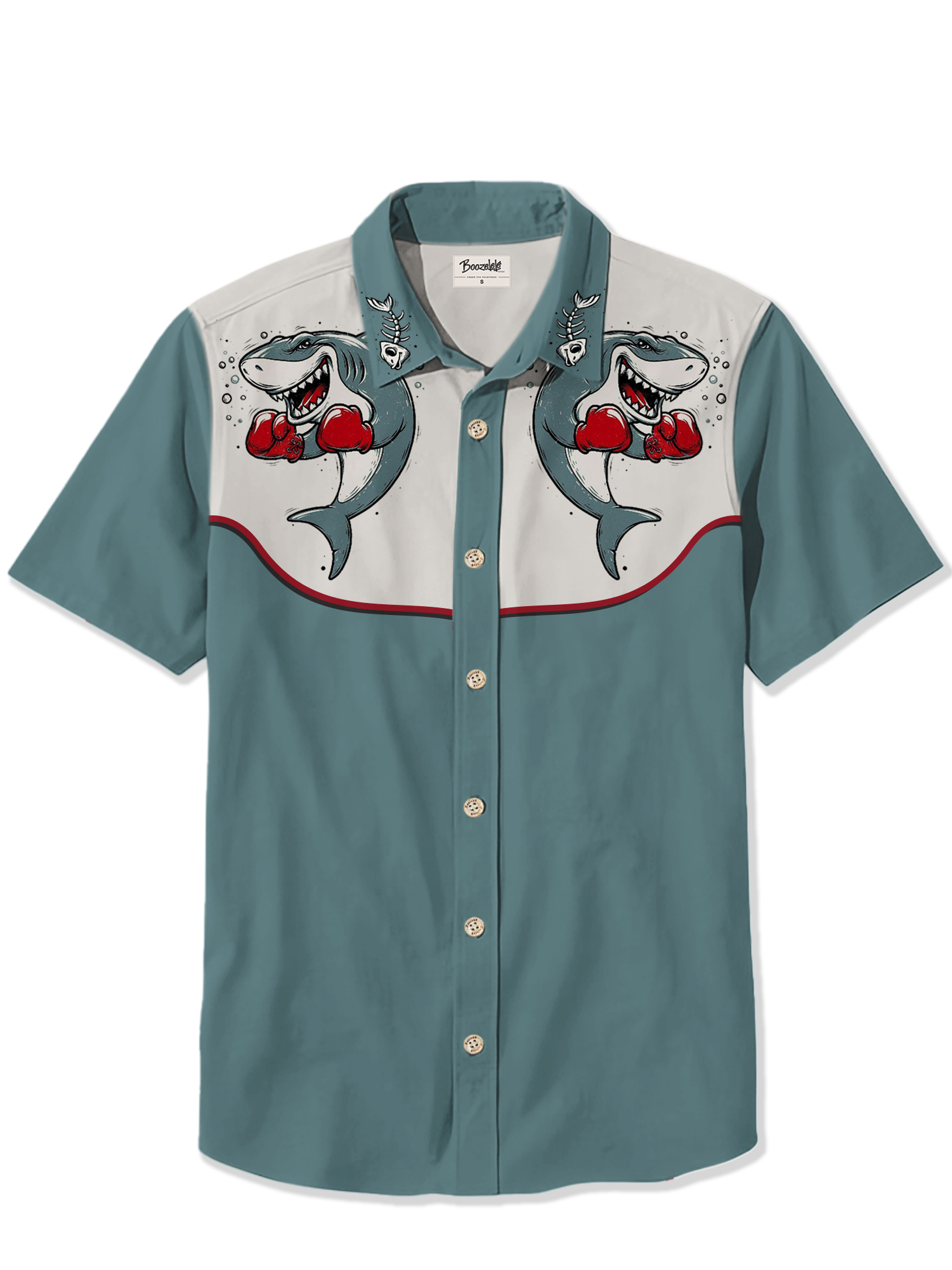 Marine Animals Boxing Shark  - 100% Cotton Shirt