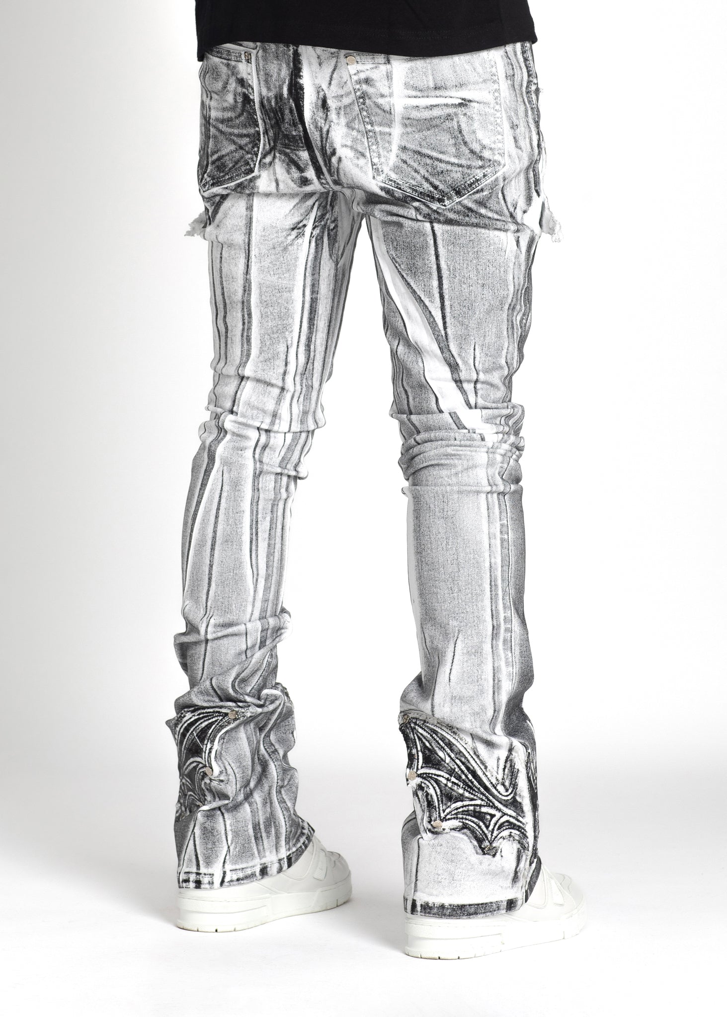 Waxed Megabat Stacked Denim