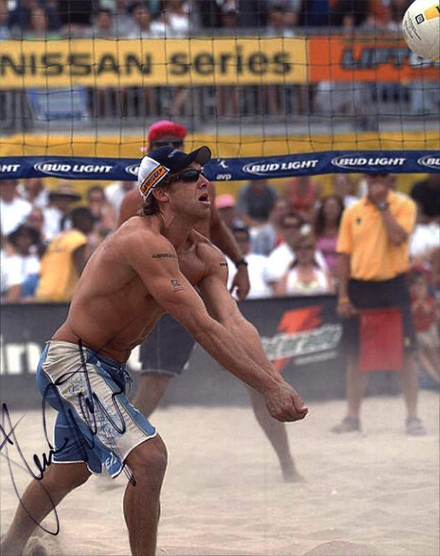 Stein Metzger authentic signed AVP volleyball 8x10 Photo Poster painting W/Cert Autographed 06