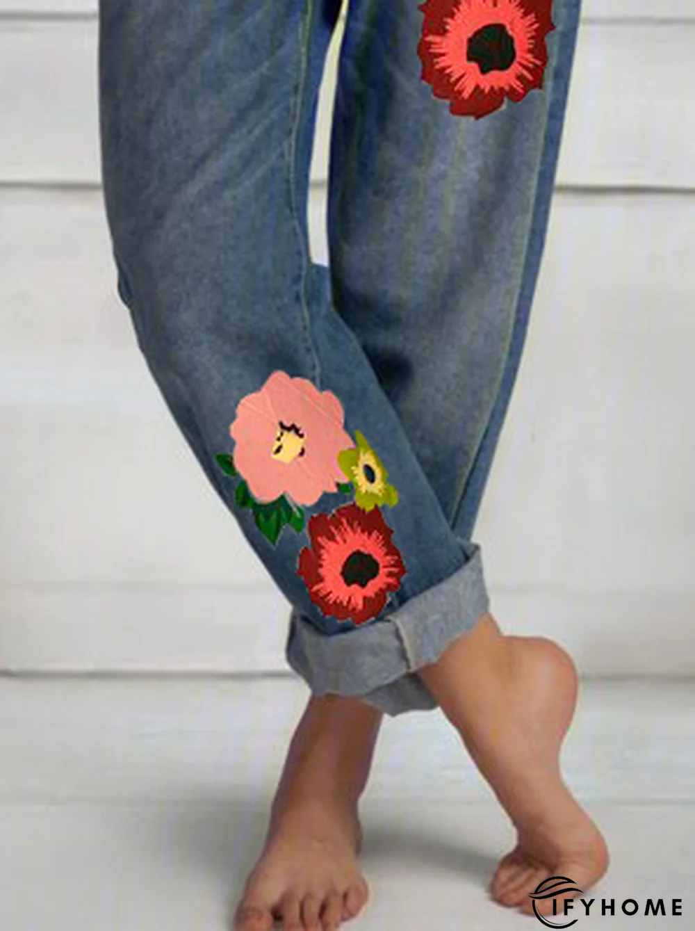 Casual Printed Denim Denim&jeans | IFYHOME