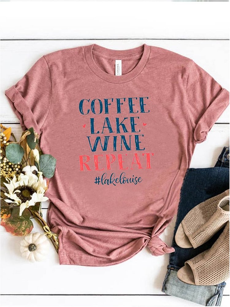 Bestdealfriday Coffee Lake Wine Repeat Women's T-Shirt 11376745