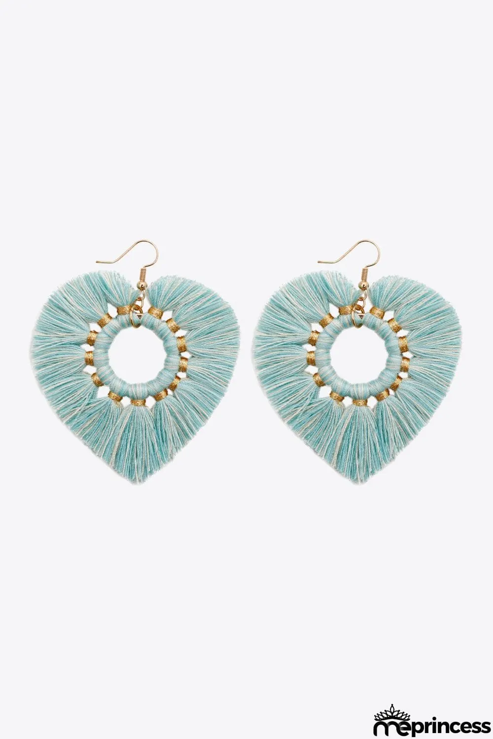 Random 4-Pair Fringe Heart Dangle Earrings