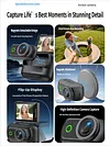 Outdoor sports camera, HD recording camcorder, WiFi magnetic detachable thumb camera