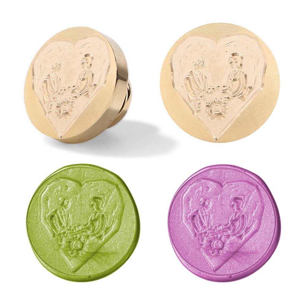 

25MM Couple Love Sealing Wax Stamp Head, 501 Original