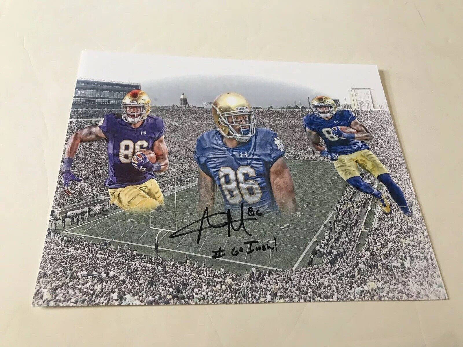 Alize Mack Notre Dame Irish hand signed autographed 8x10 football Photo Poster painting ND H