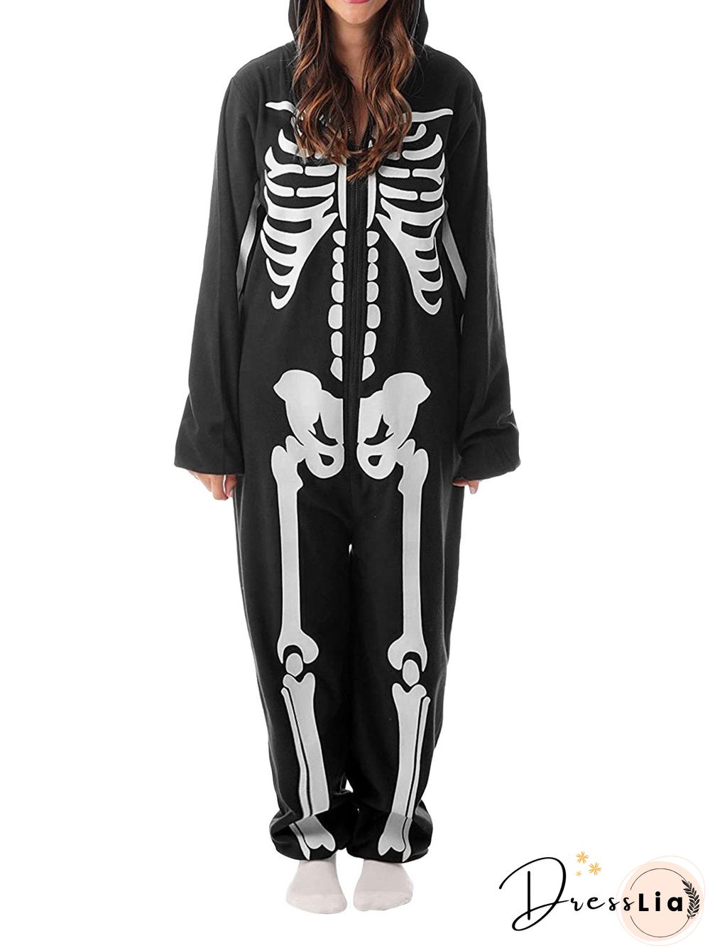 Skull Party Print High Elastic loose h-line regular plus size parents children sets