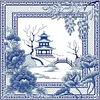 (Stamped/Counted) Orchid Porcelain Scenery-14CT Cross Stitch 40*40cm/15.75*15.75in