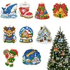 9pcs DIY Double-Sided Rhinestone Acrylic Diamond Art(Hello Christmas)