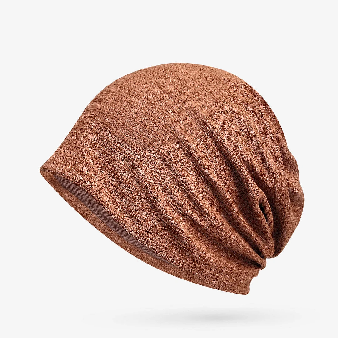 Women's Striped Pure Color Hat Cap
